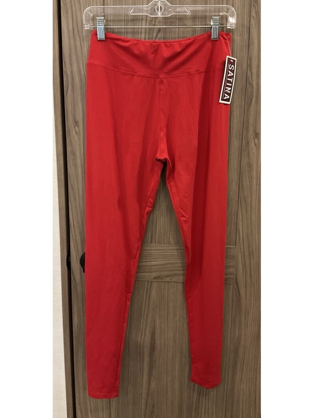 NWT Satina Women’s Plus Size Pull On Leggings Red